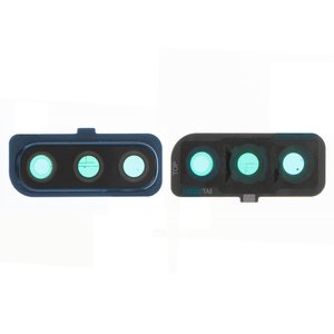 Vidrio de cámara puede usarse con Samsung A505F DS Galaxy A50, azul, con marcos