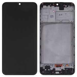Pantalla LCD puede usarse con Samsung M315 Galaxy M31, M315F DS Galaxy M31, negro, con marco, High Copy, OLED 