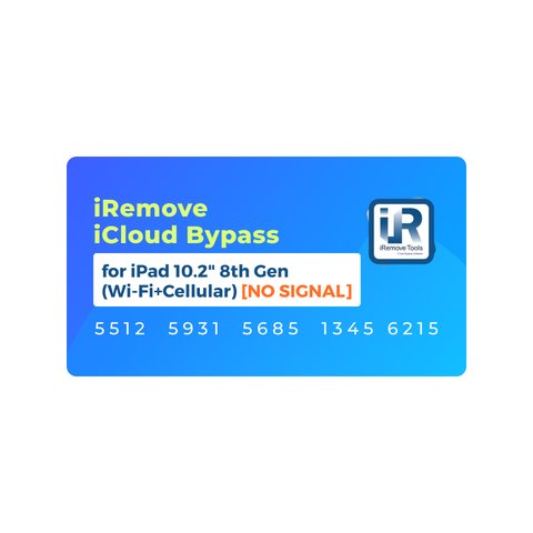 iRemove iCloud Bypass para iPad 10.2 inch 8th Gen Wi Fi+Cellular  [NO SIGNAL]