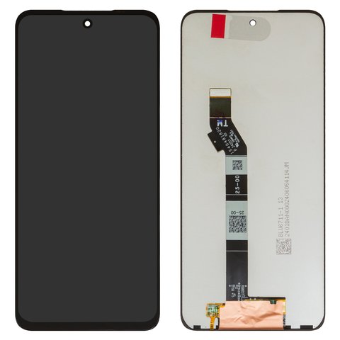 Pantalla LCD puede usarse con Motorola Moto G35, negro, sin marco, Original PRC 