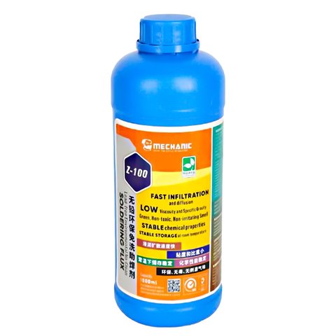 Fundente líquido Mechanic Z 100, no requiere enjuague, 1 l