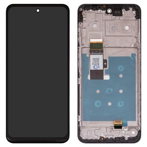 Pantalla LCD puede usarse con Motorola Moto G13, Moto G23 XT2333, negro, con marco, Original PRC 