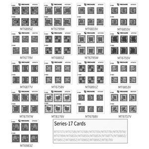 Plantilla BGA Mechanic COM80 17, para reparar contactos sueltos