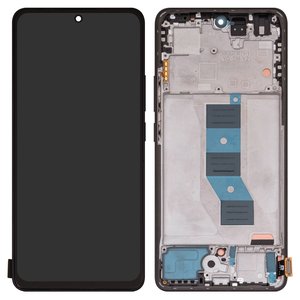 Pantalla LCD puede usarse con Xiaomi Poco M7 Pro 5G , negro, con marco, Copy, TFT , classic black