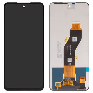 Pantalla LCD puede usarse con Tecno Pop 8, Spark 20 KJ5 , Spark 20C BG7 , Spark Go 2024  BG6 ; Infinix Hot 40i X6528B , Smart 8 X6525 , negro, sin marco, original vidrio reemplazado , BV066G3M L0A XM00