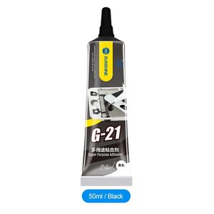 Adhesivos sellador Sunshine G 21, para pegar tapas traseras, para marcos de pantalla, 50 ml, negro
