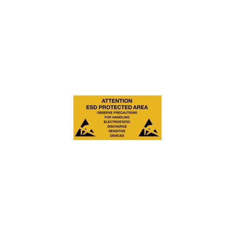 Наклейки попередження про антистатичну безпеку Warmbier 2850.300500.D  10 шт. 