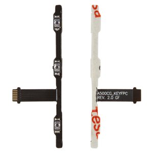 Шлейф для Asus ZenFone 5 A500CG , ZenFone 5 A500KL , кнопок звуку, кнопки ввімкнення, з компонентами