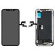 Дисплей для iPhone X, черный, с рамкой, HC, (AMOLED), GX OEM soft