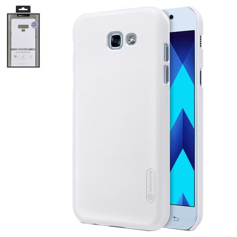 Чехол Nillkin Super Frosted Shield для Samsung A320 Galaxy A3 2017 , белый, с подставкой, матовый, пластик, #6902048137202