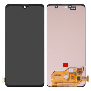 Дисплей для Samsung A515 Galaxy A51, чорний, без рамки, High Copy, з широким обідком, OLED 