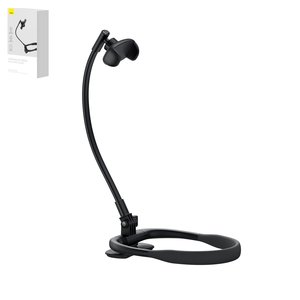 Тримач Baseus ComfortJoy Series, настільний, на шию, чорний, #LUGB000001