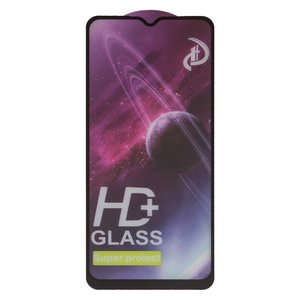 Захисне скло All Spares для Realme C25, C25s, Narzo 50A; Oppo A16, A16s, A54s, сумісне з чохлом, Full Glue, чорний, шар клею нанесений по всій поверхні