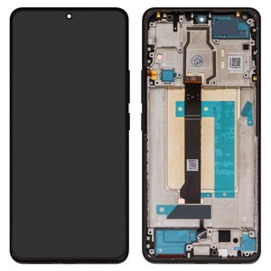 Дисплей для Xiaomi Poco F6, чорний, з рамкою, Original PRC , 24069PC21G, 24069PC21I
