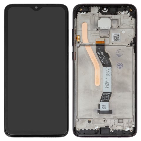 Дисплей для Xiaomi Redmi Note 8 Pro, чорний, з рамкою, High Copy, dual Sim holder, M1906G7I, M1906G7G