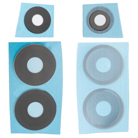 Стекло камеры для Xiaomi Poco M6 Pro 5G, Redmi 12, Redmi 12 5G, черное, без рамки, комплект 3 шт.