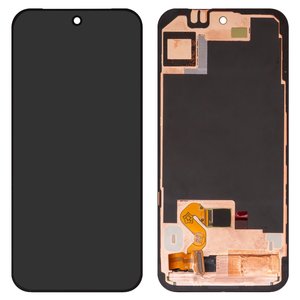 Дисплей для Google Pixel 9 Pro XL, черный, с рамкой, Оригинал переклеено стекло , GGX8B, GZC4K, GQ57S