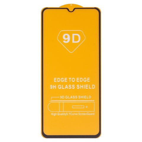 Защитное стекло для Realme C11, C12, C15, Narzo 30A, V3; Oppo A15, A15s, A35, совместимо с чехлом, Full Glue, без упаковки , черный