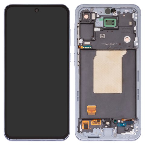 Дисплей для Samsung A556 Galaxy A55, блакитний, з рамкою, Original PRC , iceblue