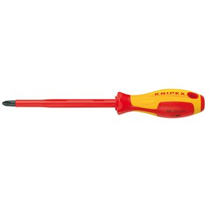 Отвертка крестообразная диэлектрическая Knipex 98 24 01 Отвертка крестообразная диэлектрическая Knipex 98 24 01